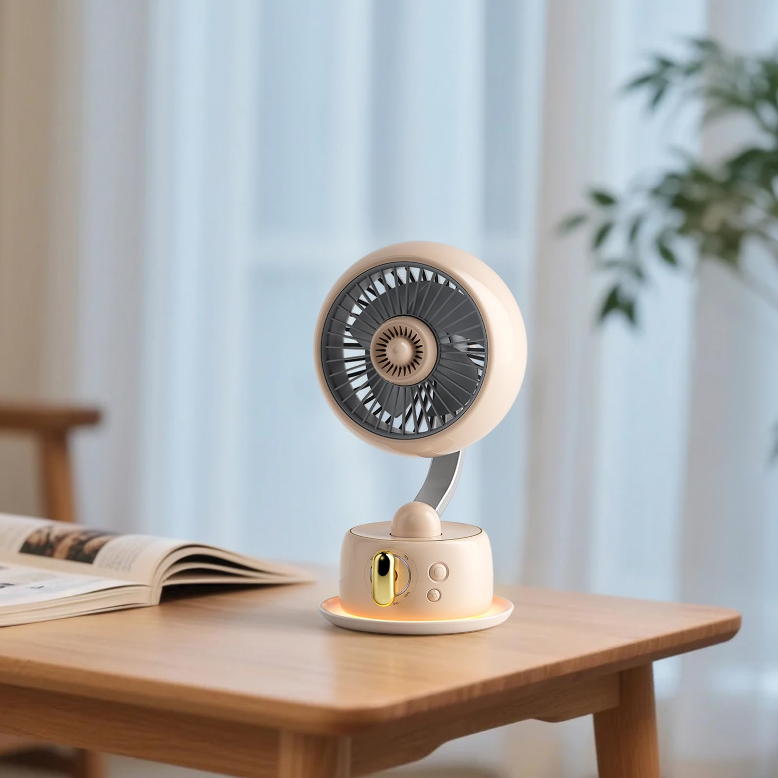 Amazon | 【唯一正規品】Homlit 卓上扇風機 小型 静音 DCモーター搭載